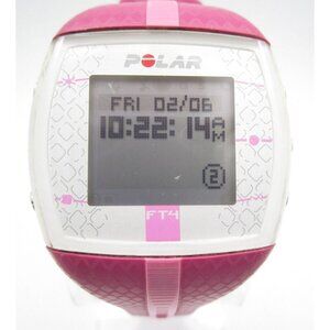 Women Polar Heart Rate Quartz WR Digital 38mm Round Watch (I33) "New Battery"